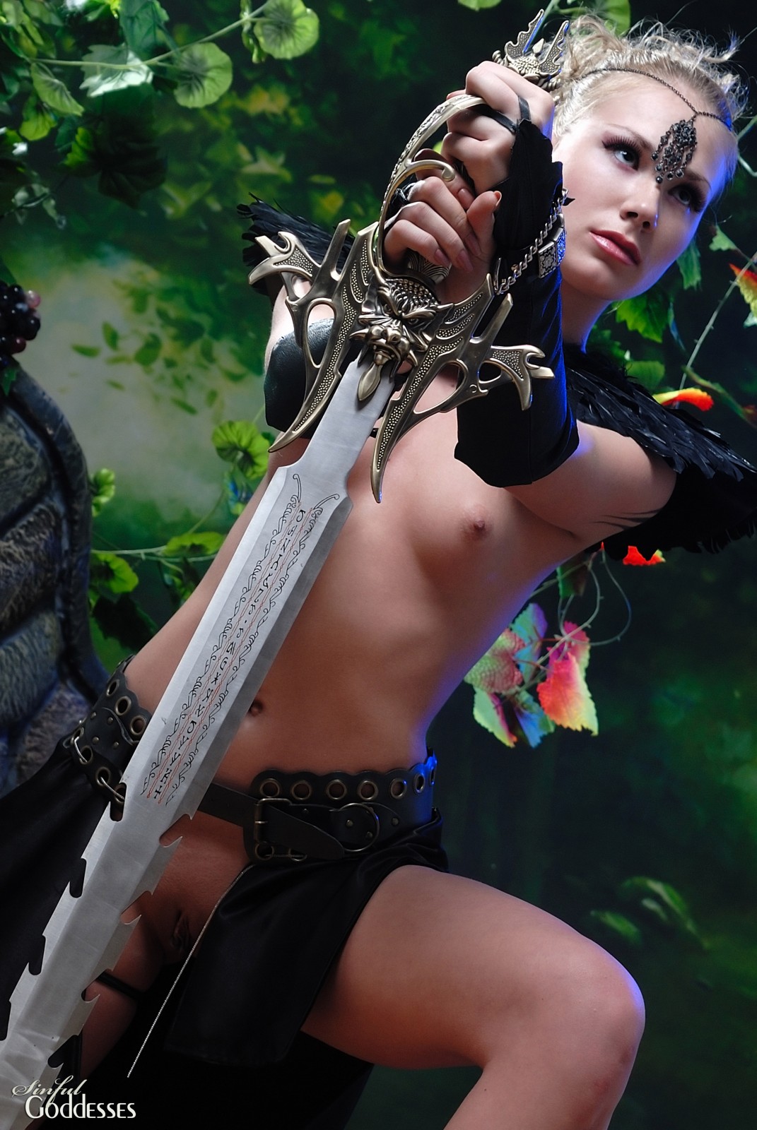 Warrior princess cosplay nude sexual image
